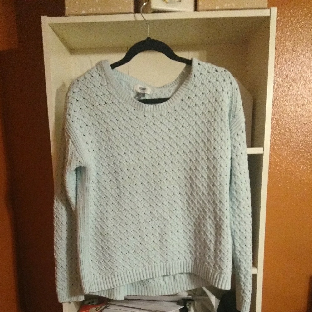 OLD NAVY mint green sweater